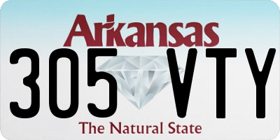 AR license plate 305VTY