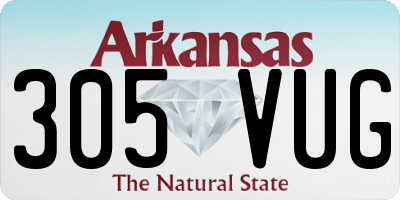 AR license plate 305VUG
