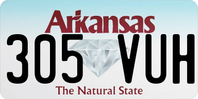 AR license plate 305VUH
