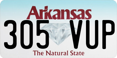 AR license plate 305VUP