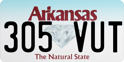 AR license plate 305VUT