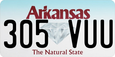 AR license plate 305VUU