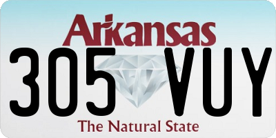 AR license plate 305VUY