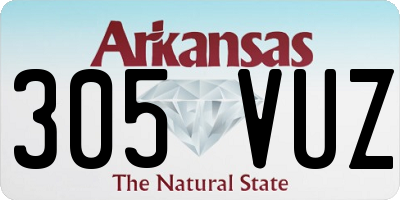AR license plate 305VUZ
