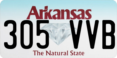 AR license plate 305VVB