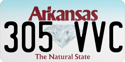 AR license plate 305VVC
