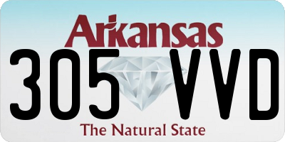 AR license plate 305VVD