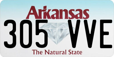 AR license plate 305VVE