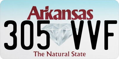AR license plate 305VVF