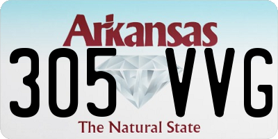 AR license plate 305VVG