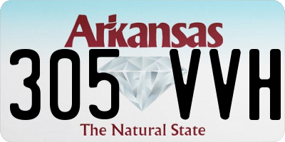 AR license plate 305VVH