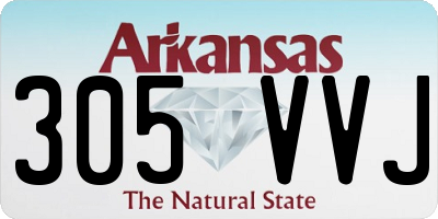 AR license plate 305VVJ