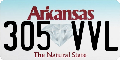 AR license plate 305VVL