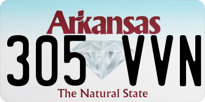 AR license plate 305VVN