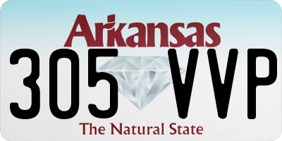 AR license plate 305VVP
