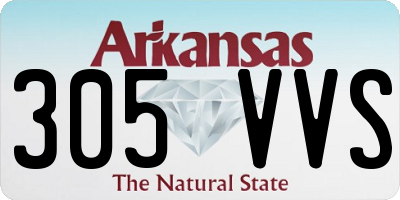 AR license plate 305VVS