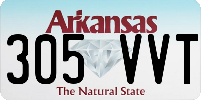 AR license plate 305VVT