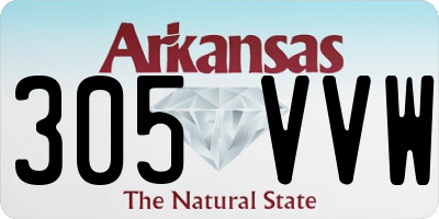 AR license plate 305VVW