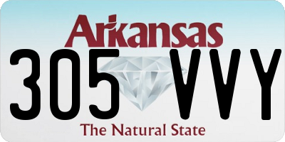 AR license plate 305VVY