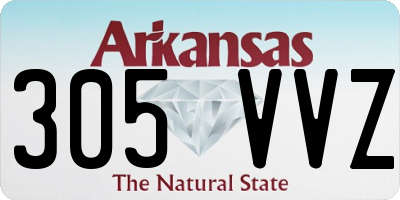AR license plate 305VVZ