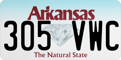 AR license plate 305VWC