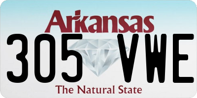 AR license plate 305VWE