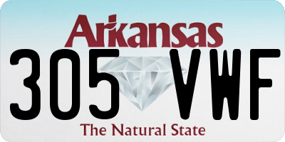 AR license plate 305VWF