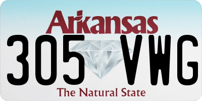 AR license plate 305VWG