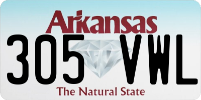 AR license plate 305VWL