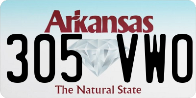 AR license plate 305VWO