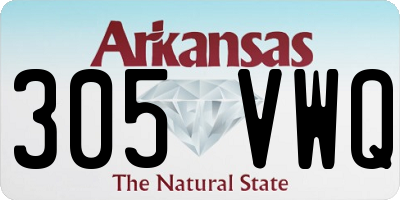 AR license plate 305VWQ