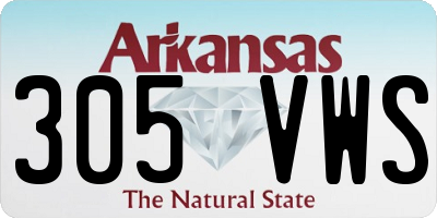 AR license plate 305VWS