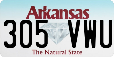 AR license plate 305VWU