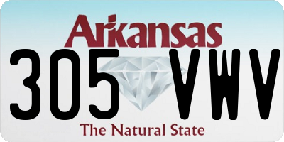 AR license plate 305VWV
