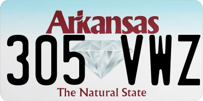 AR license plate 305VWZ