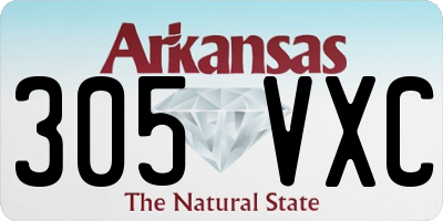 AR license plate 305VXC