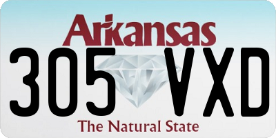 AR license plate 305VXD