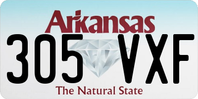 AR license plate 305VXF