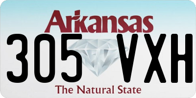 AR license plate 305VXH