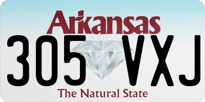 AR license plate 305VXJ