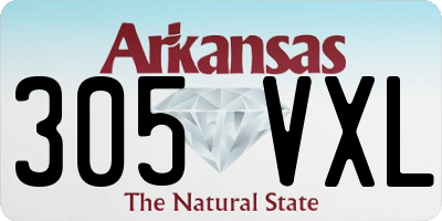 AR license plate 305VXL