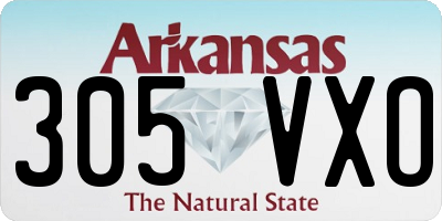 AR license plate 305VXO