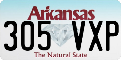 AR license plate 305VXP