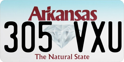 AR license plate 305VXU