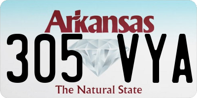 AR license plate 305VYA