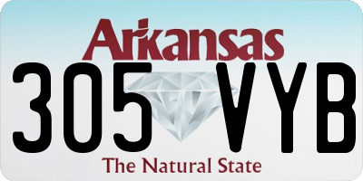 AR license plate 305VYB