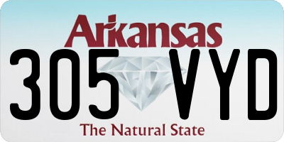 AR license plate 305VYD