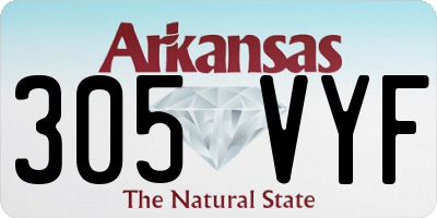 AR license plate 305VYF