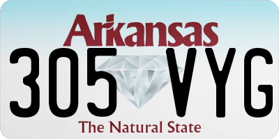 AR license plate 305VYG
