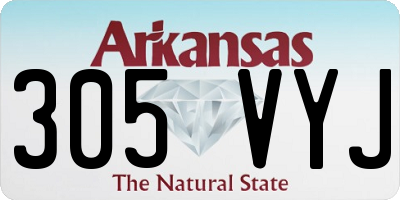 AR license plate 305VYJ